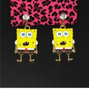 Cool Surprised Spongebob Squarepants Earrings